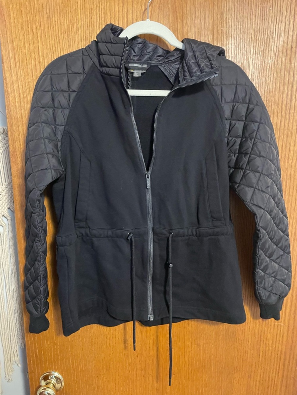 Zella Quilted Puffer Hoodie Sz S